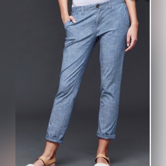 Gap Girlfriend Chino Pants -size 0 - Picture 1 of 7